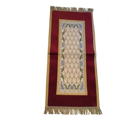 12 X 70 Belgium Fouquete Table Runner Burgundy